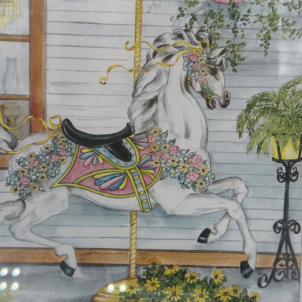 Ava Freeman Signed Framed Art Watercolor Print Victorian Decor Horse Vintage - Picture 6 of 8